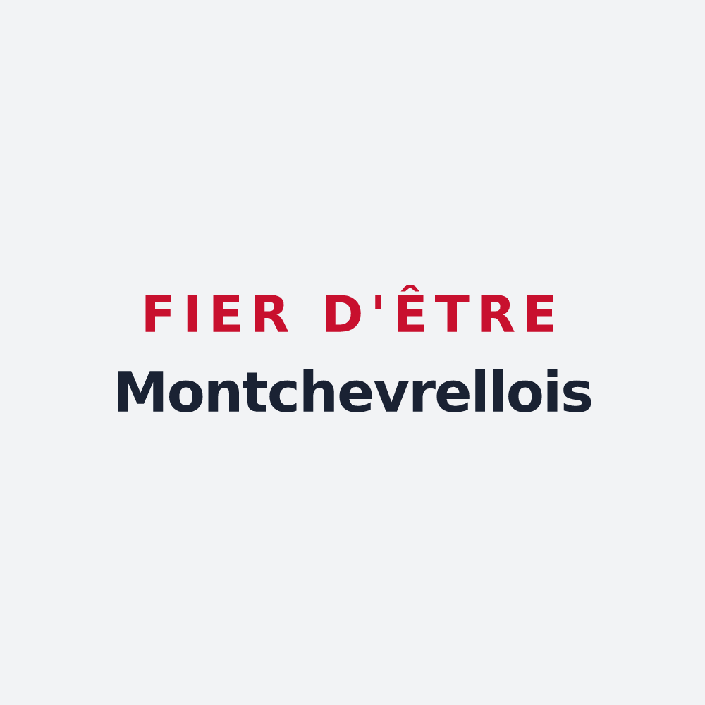 Poster « Fier d'être Montchevrellois » — design pour Montchevrel