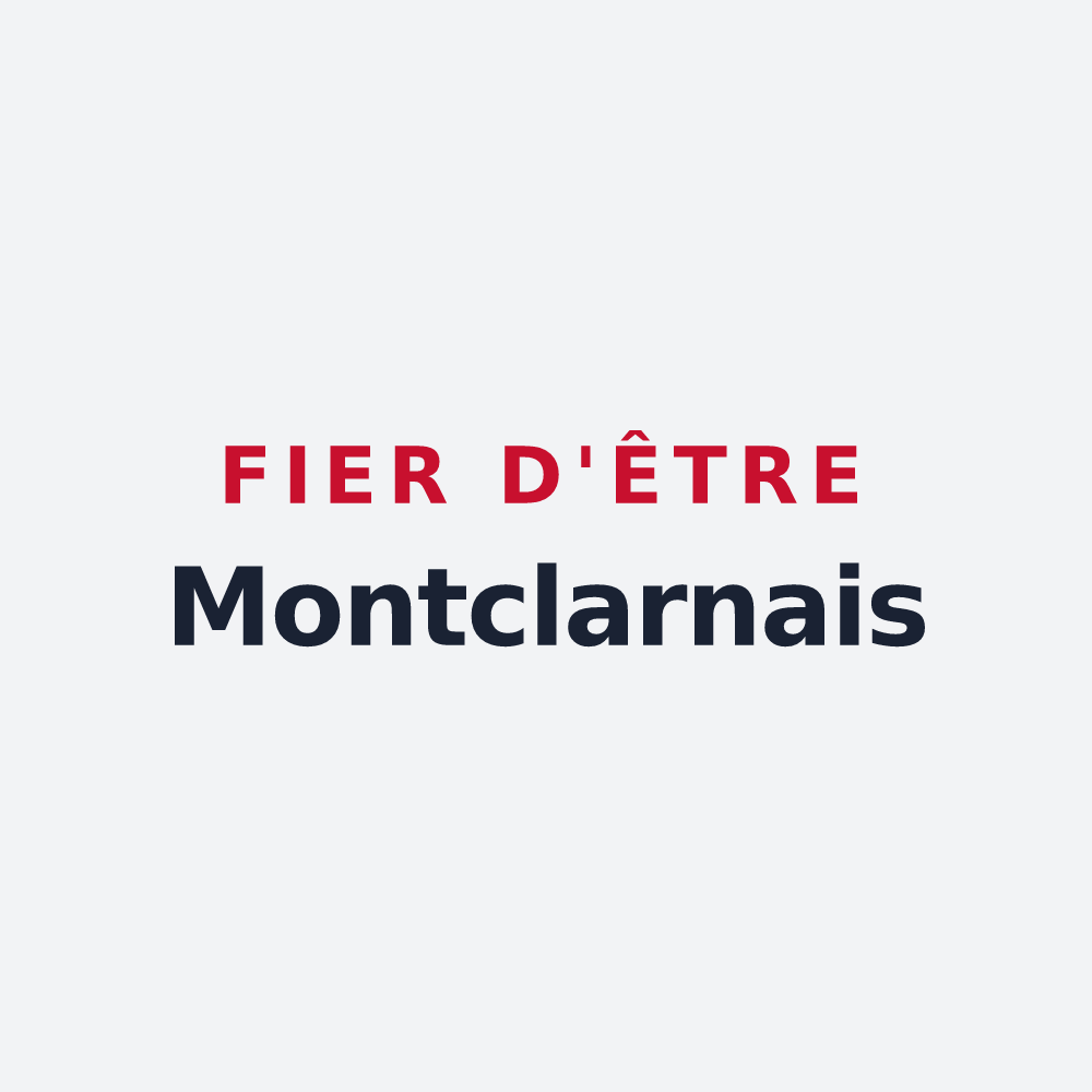 Poster « Fier d'être Montclarnais » — design pour Montclar