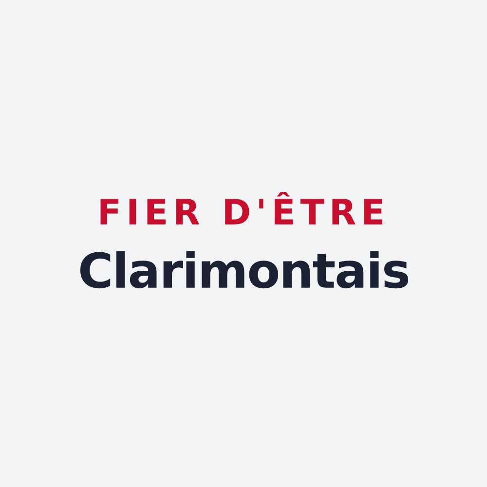 Poster « Fier d'être Clarimontais » — design pour Montclar-Lauragais