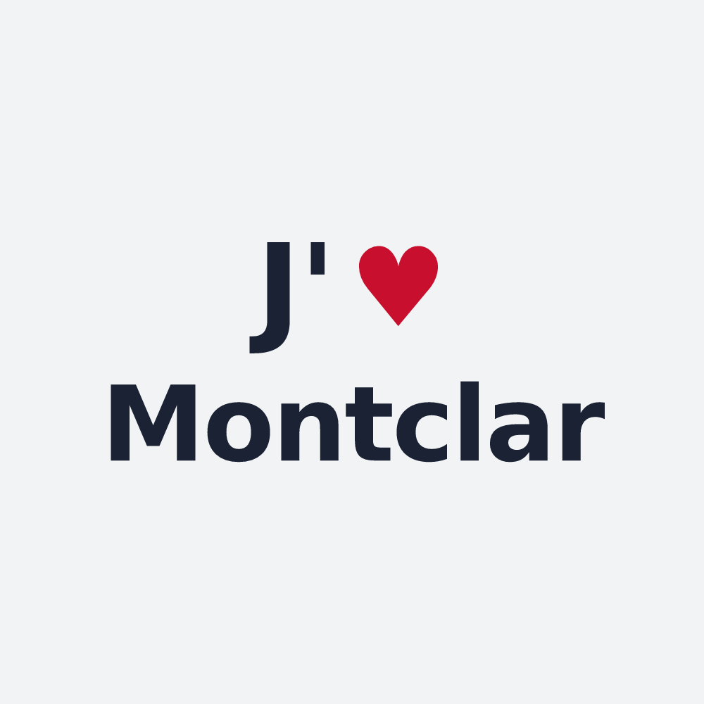 Poster personnalisé Montclar — design J'aime Montclar