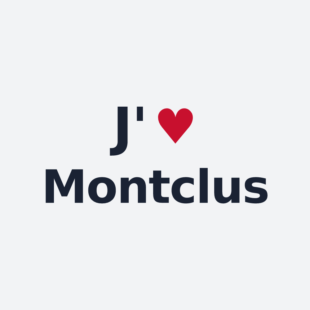 Poster personnalisé Montclus — design J'aime Montclus