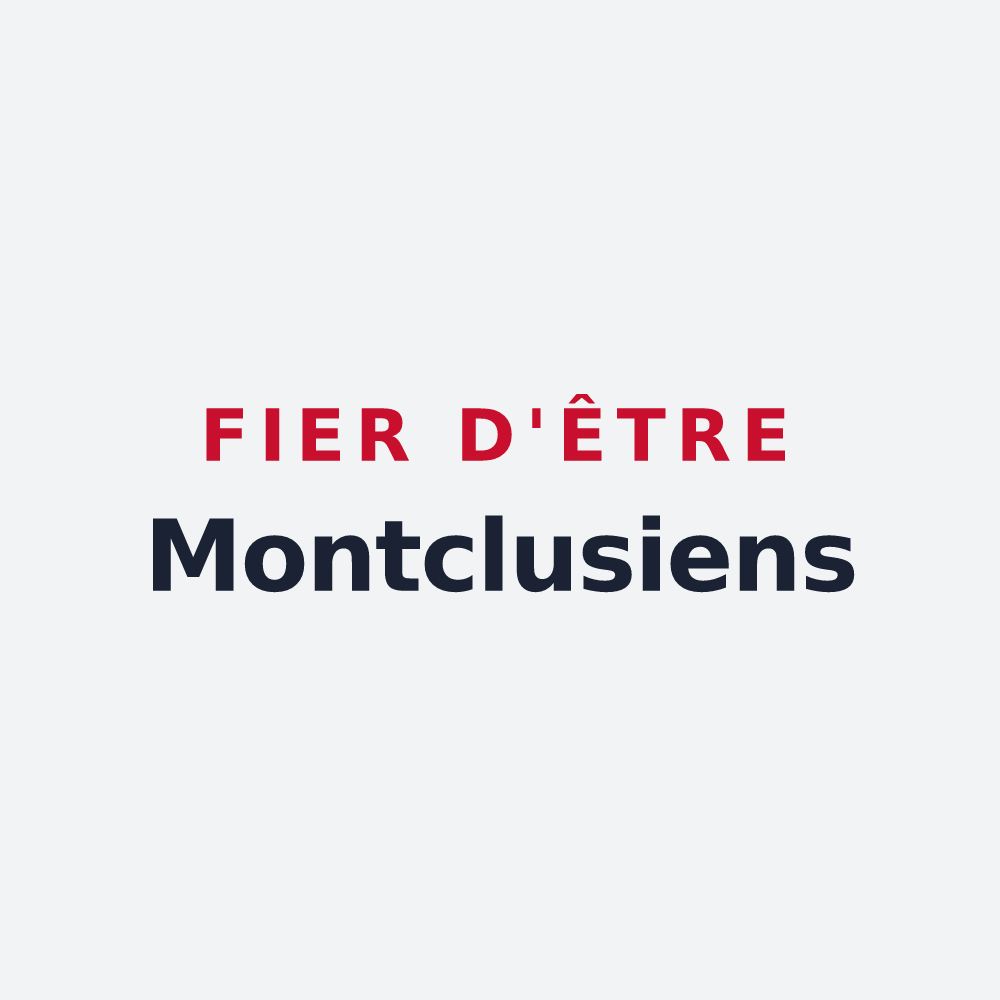 Poster « Fier d'être Montclusiens » — design pour Montclus
