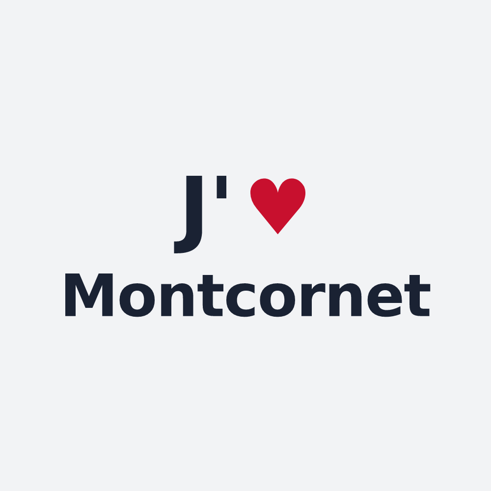 Poster personnalisé Montcornet — design J'aime Montcornet