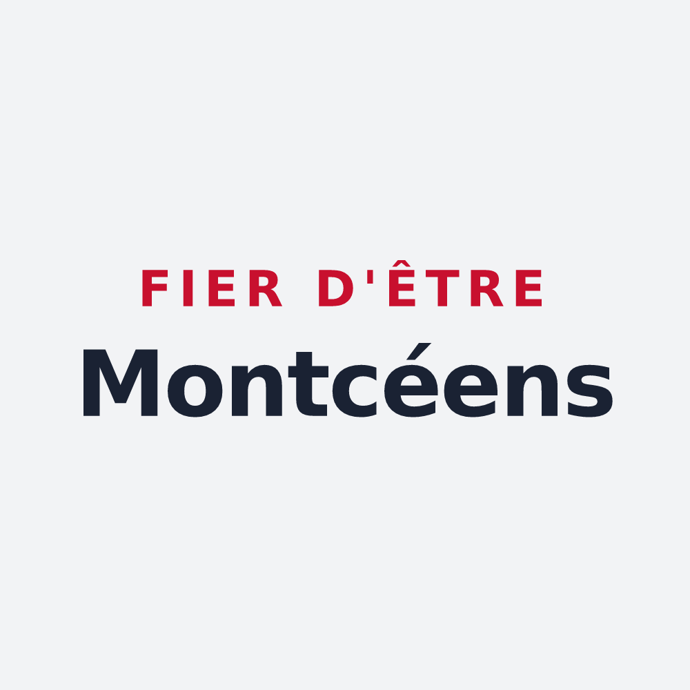 Poster « Fier d'être Montcéens » — design pour Montcy-Notre-Dame