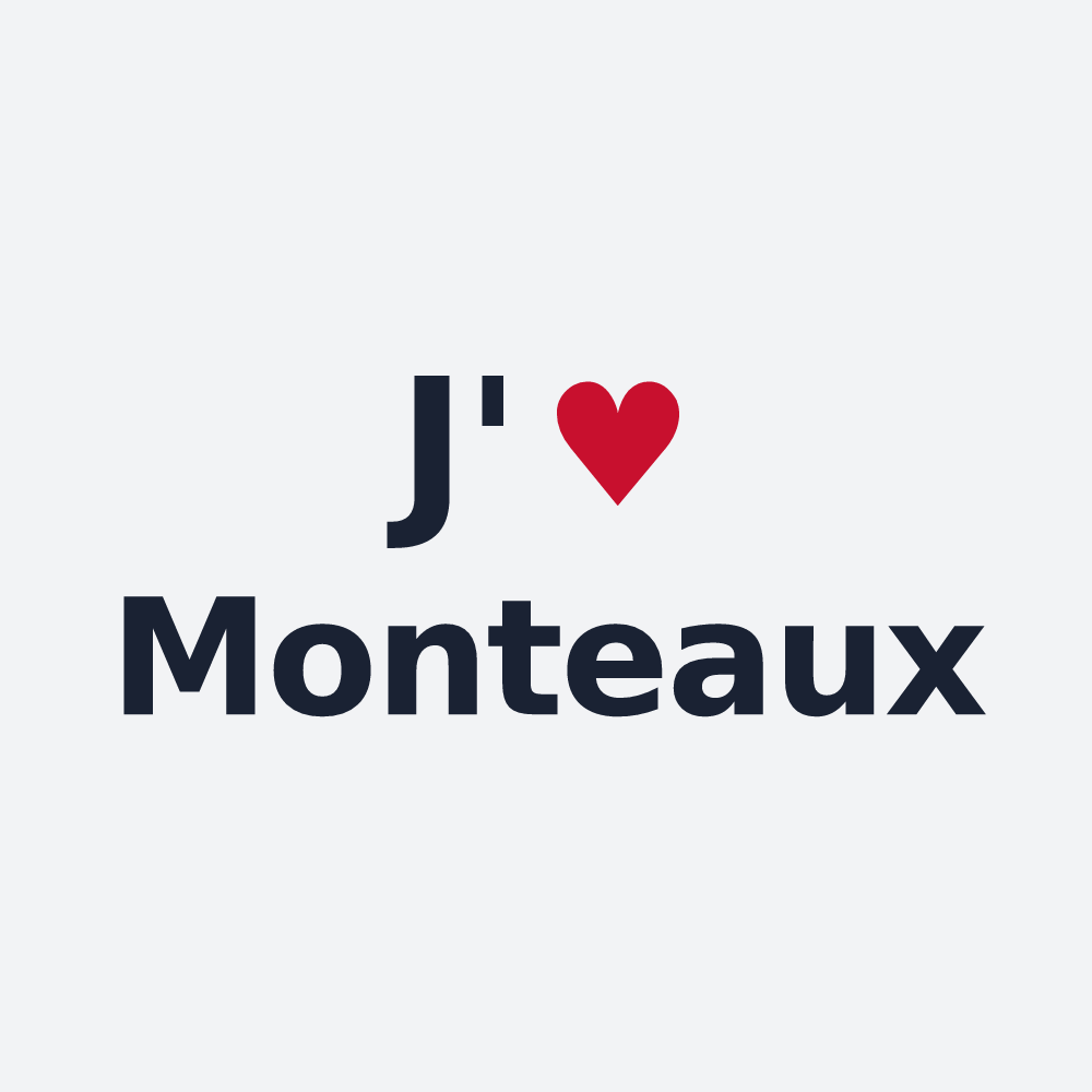 Poster personnalisé Monteaux — design J'aime Monteaux