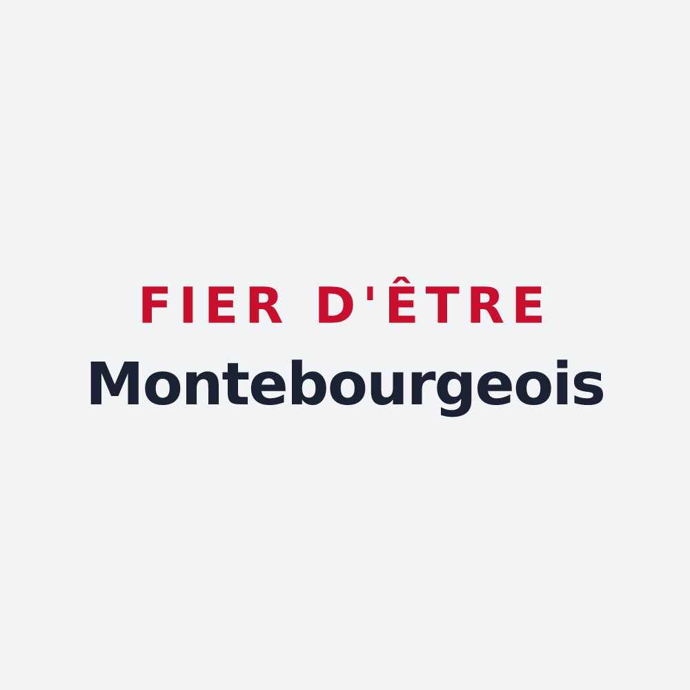 Poster « Fier d'être Montebourgeois » — design pour Montebourg