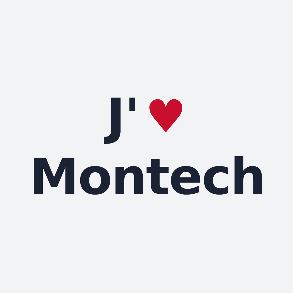 Poster personnalisé Montech — design J'aime Montech