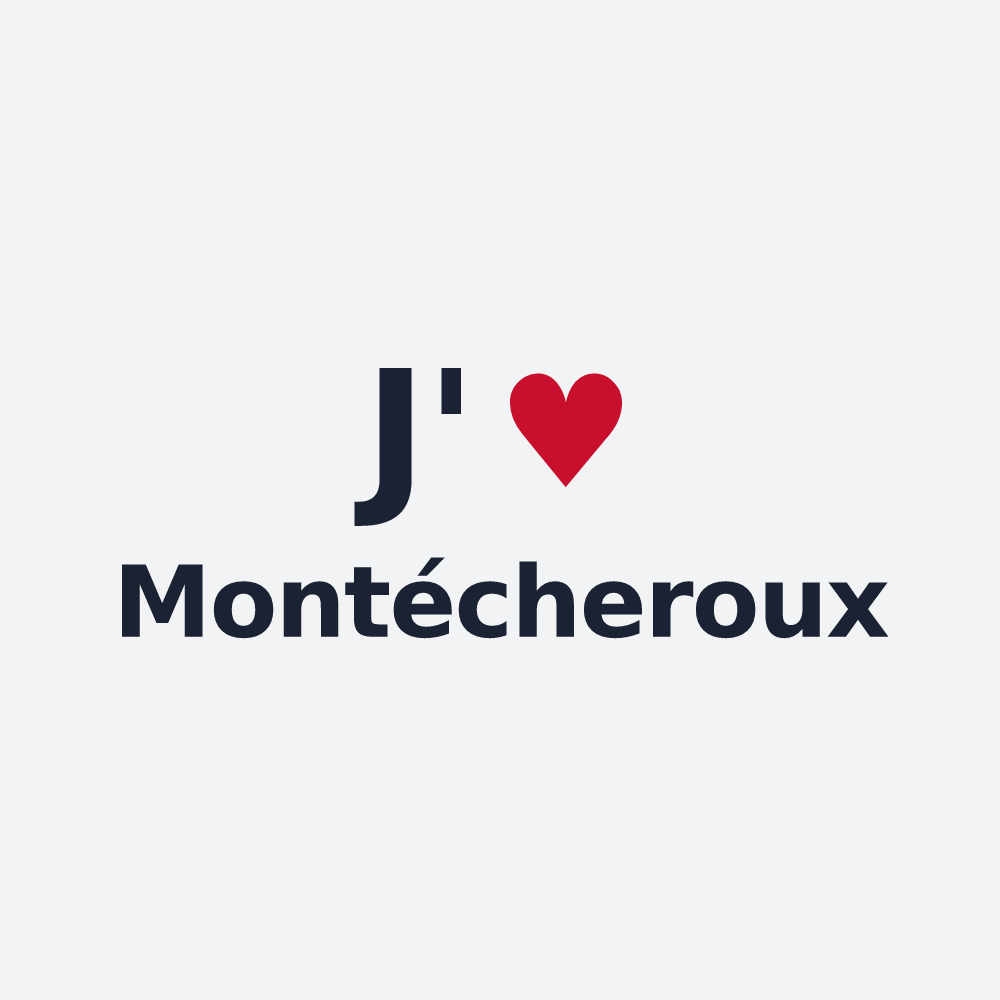 Poster personnalisé Montécheroux — design J'aime Montécheroux