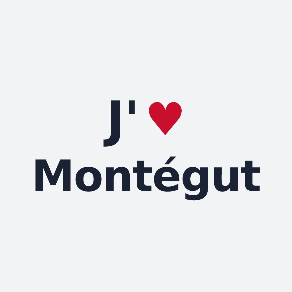 Poster personnalisé Montégut — design J'aime Montégut