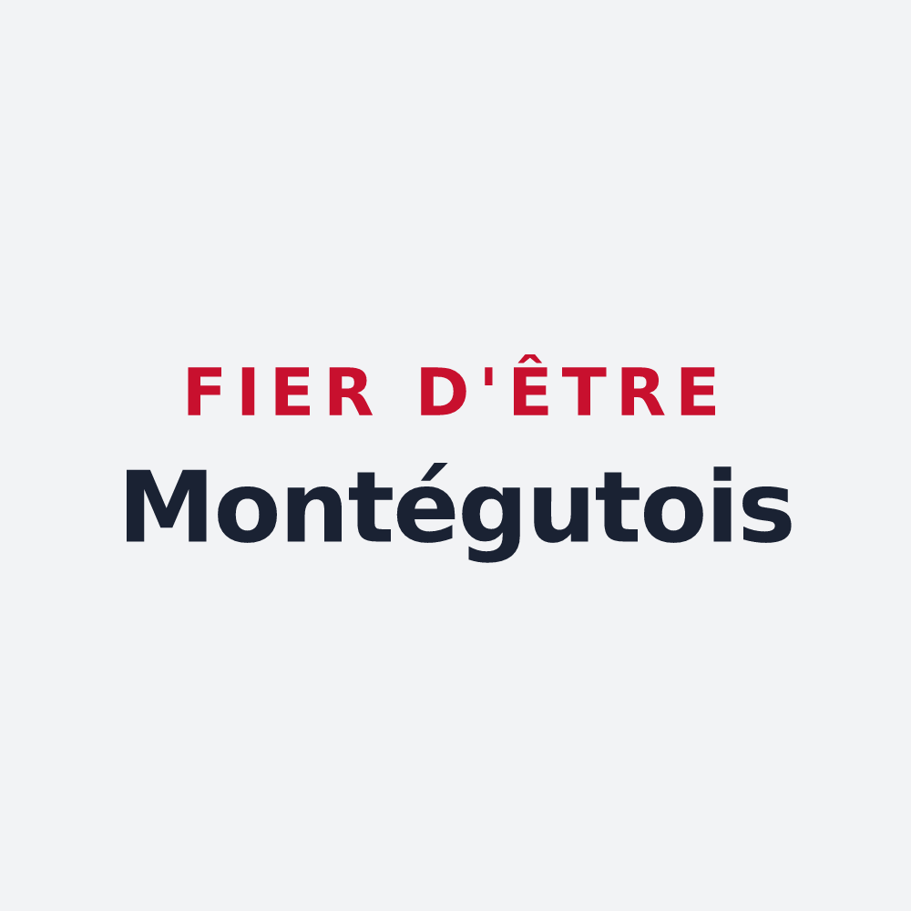 Poster « Fier d'être Montégutois » — design pour Montégut-en-Couserans
