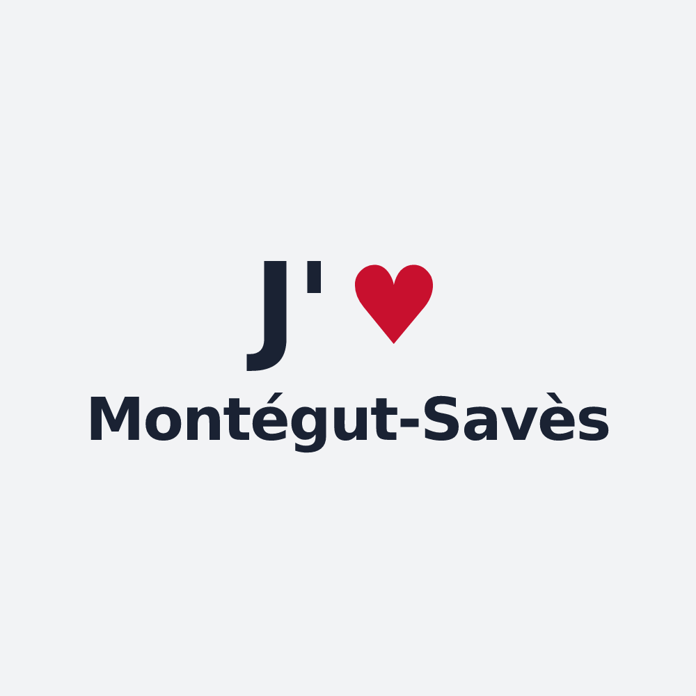 Poster personnalisé Montégut-Savès — design J'aime Montégut-Savès