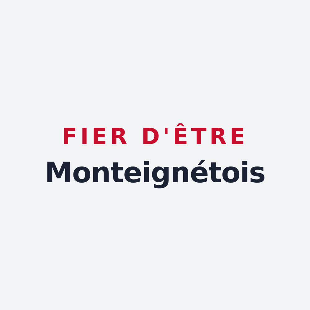 Poster « Fier d'être Monteignétois » — design pour Monteignet-sur-l'Andelot