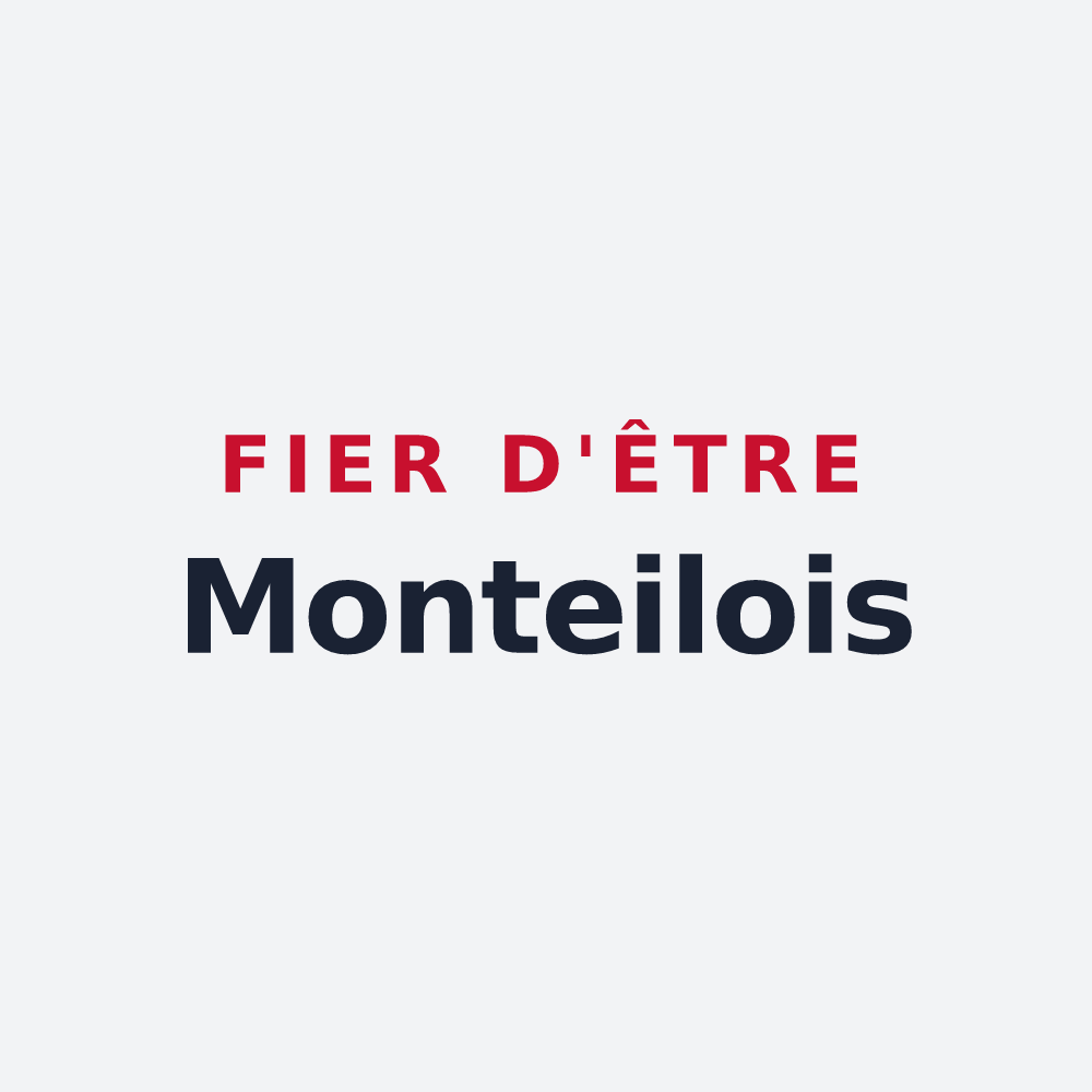 Poster « Fier d'être Monteilois » — design pour Monteils