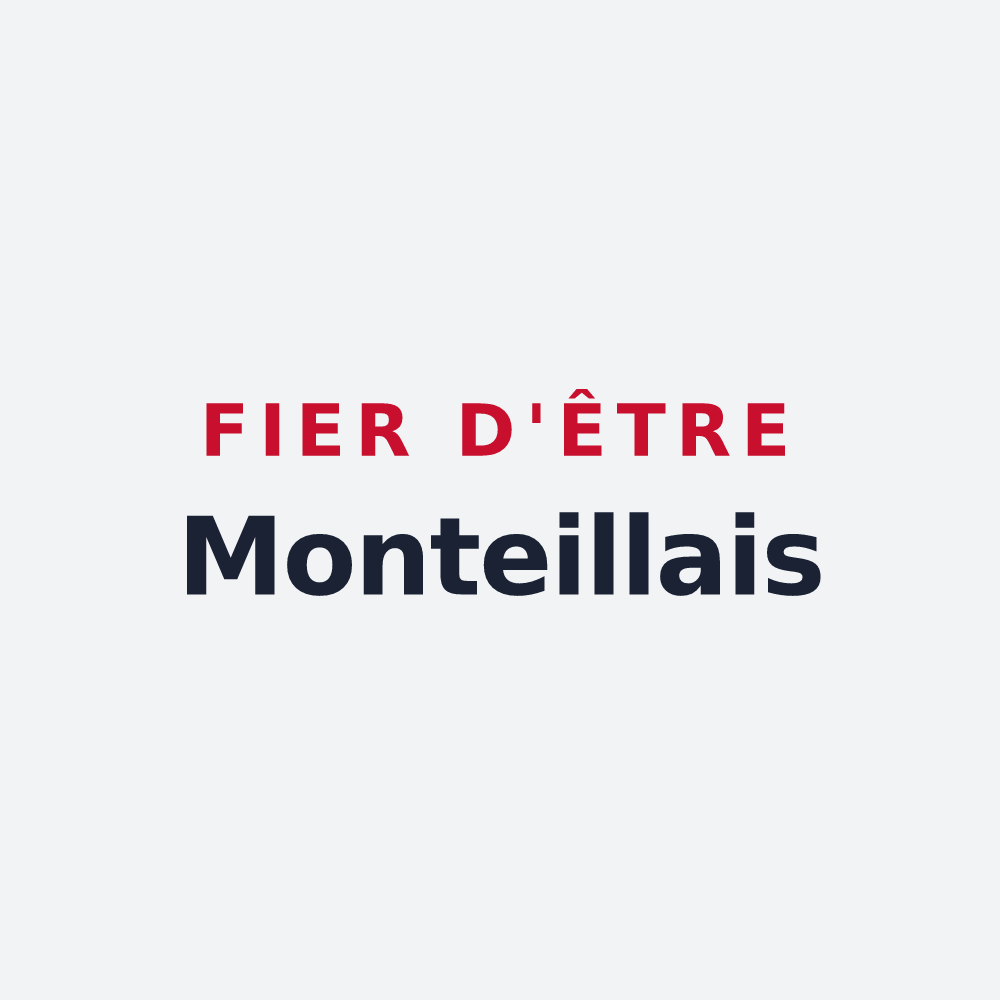 Poster « Fier d'être Monteillais » — design pour Monteils