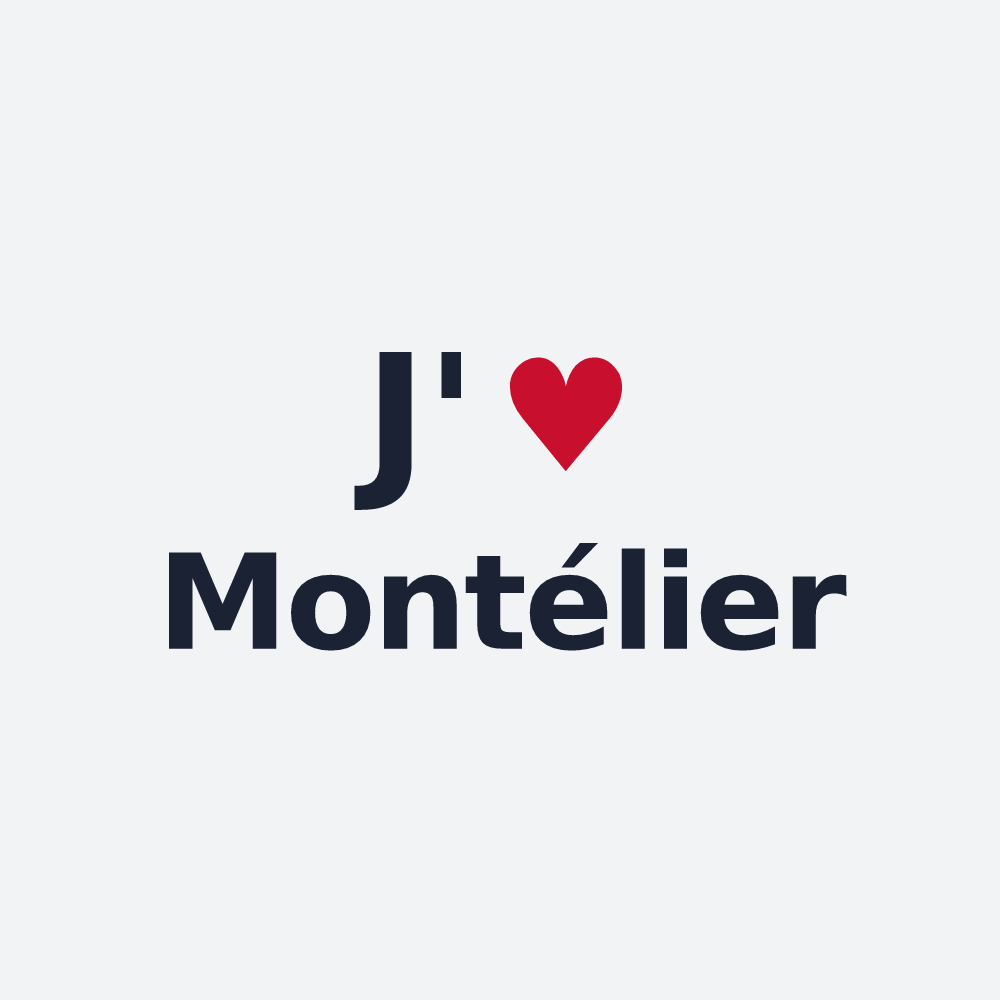 Poster personnalisé Montélier — design J'aime Montélier