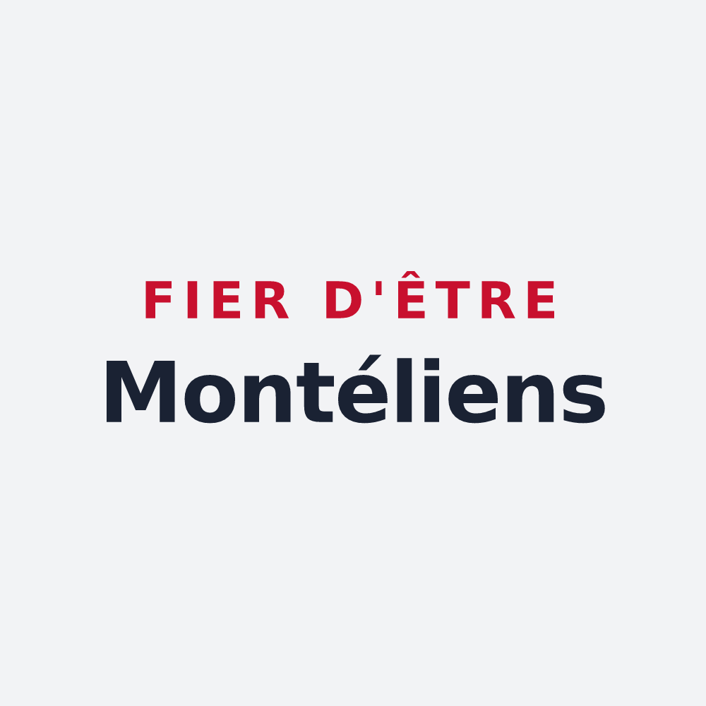 Poster « Fier d'être Montéliens » — design pour Montélier