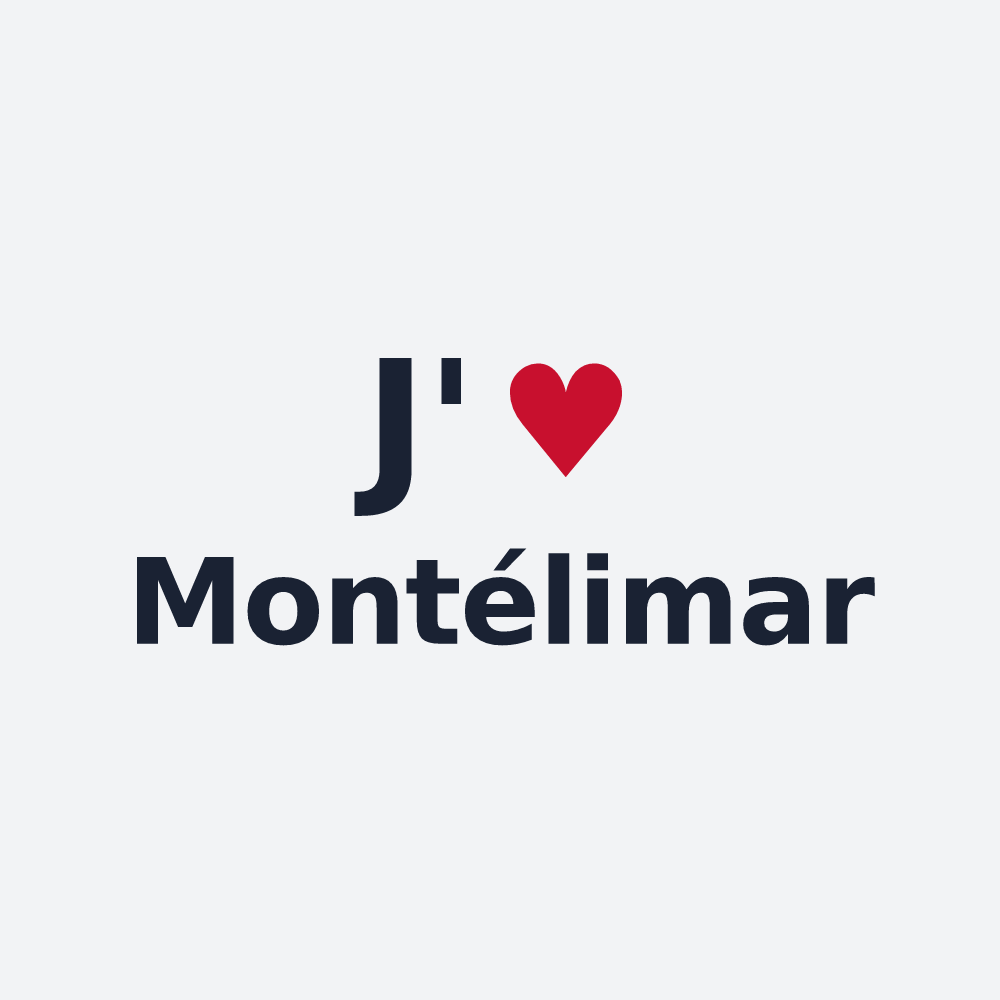 Poster personnalisé Montélimar — design J'aime Montélimar