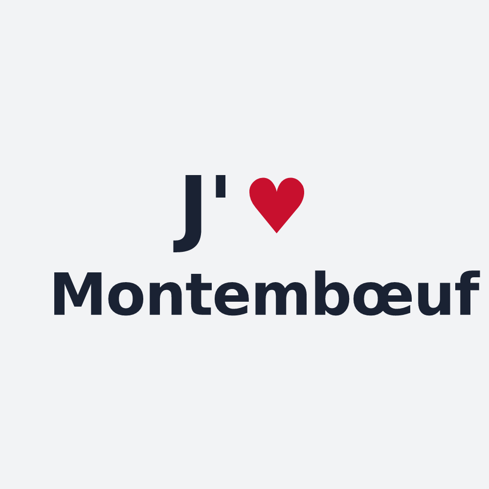 Poster personnalisé Montembœuf — design J'aime Montembœuf
