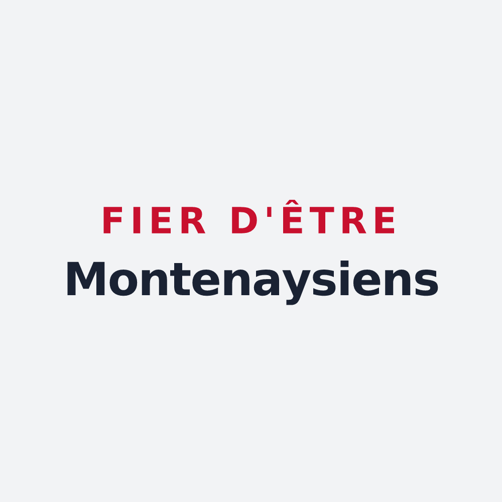 Poster « Fier d'être Montenaysiens » — design pour Montenay