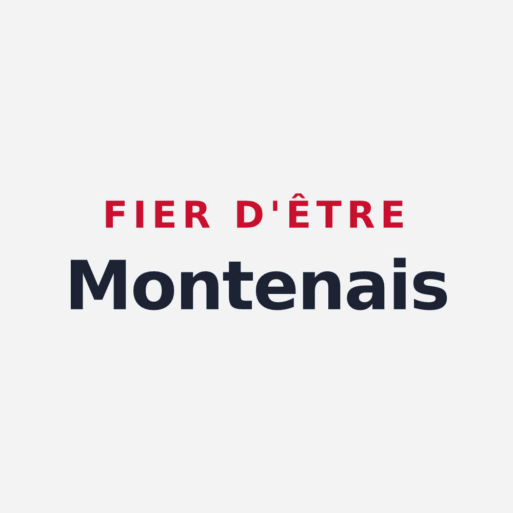 Poster « Fier d'être Montenais » — design pour Montenois