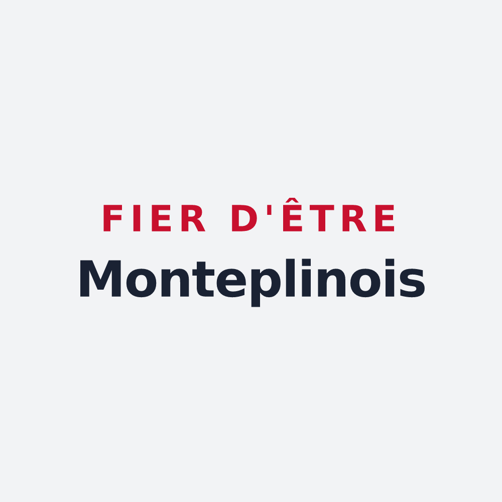 Poster « Fier d'être Monteplinois » — design pour Monteplain