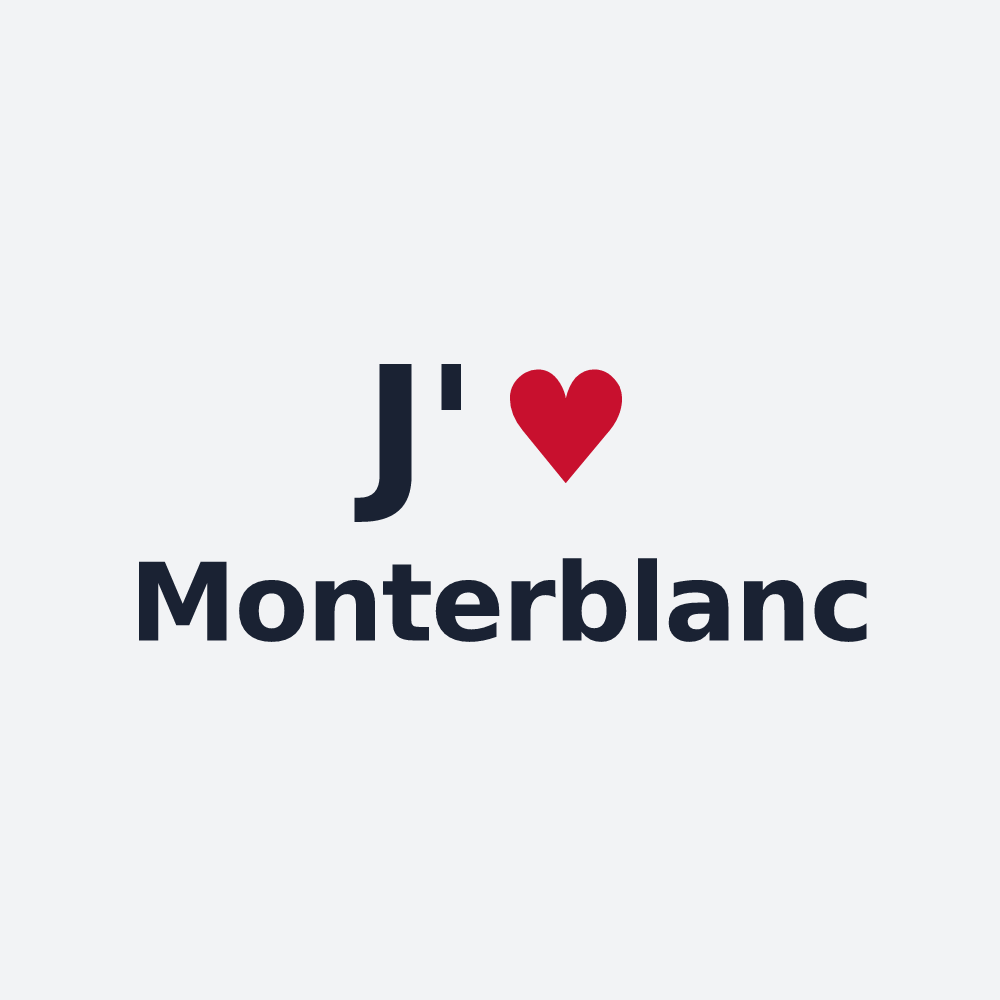 Poster personnalisé Monterblanc — design J'aime Monterblanc