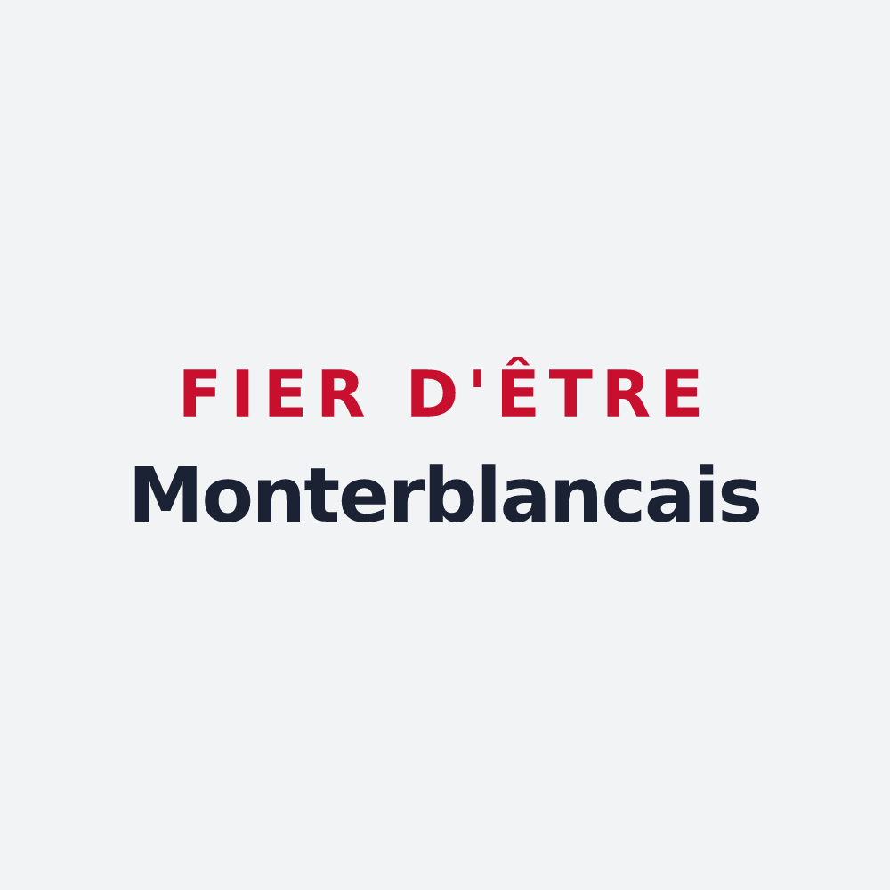 Poster « Fier d'être Monterblancais » — design pour Monterblanc