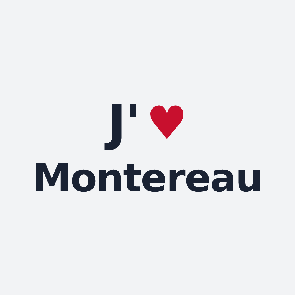 Poster personnalisé Montereau — design J'aime Montereau