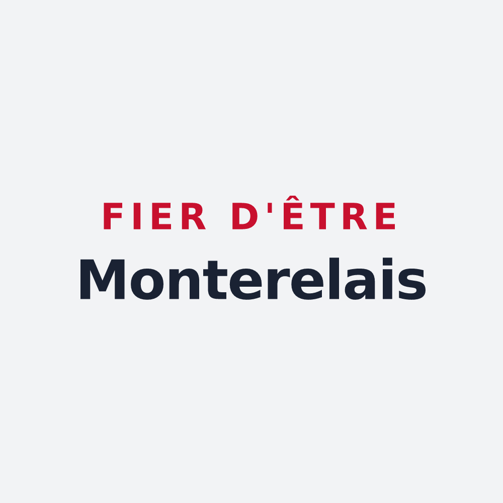 Poster « Fier d'être Monterelais » — design pour Montereau