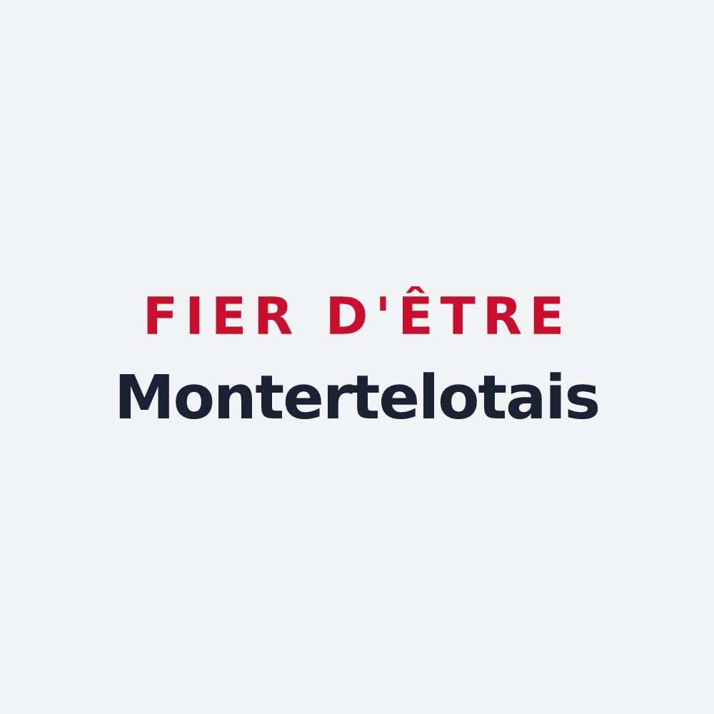 Poster « Fier d'être Montertelotais » — design pour Montertelot