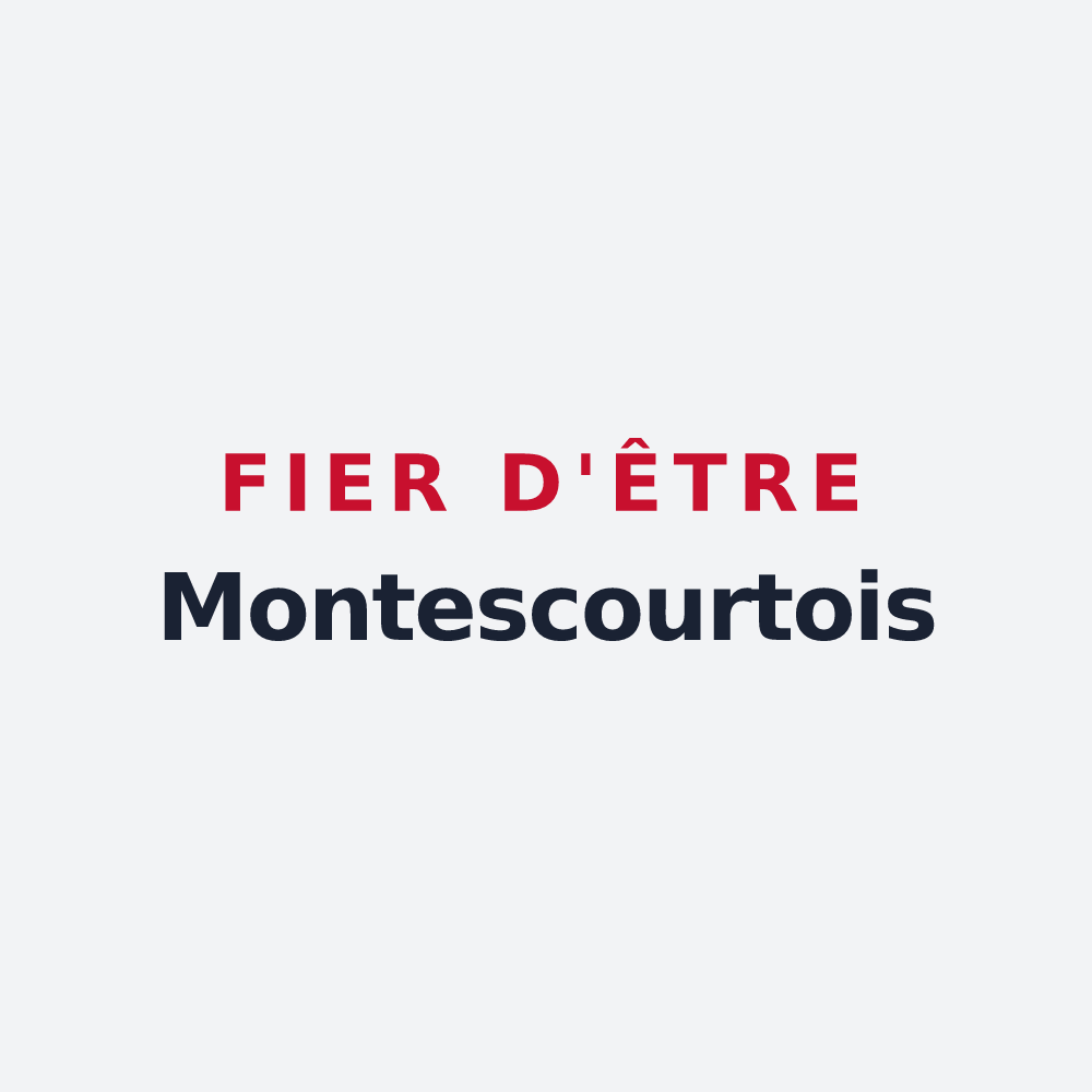 Poster « Fier d'être Montescourtois » — design pour Montescourt-Lizerolles