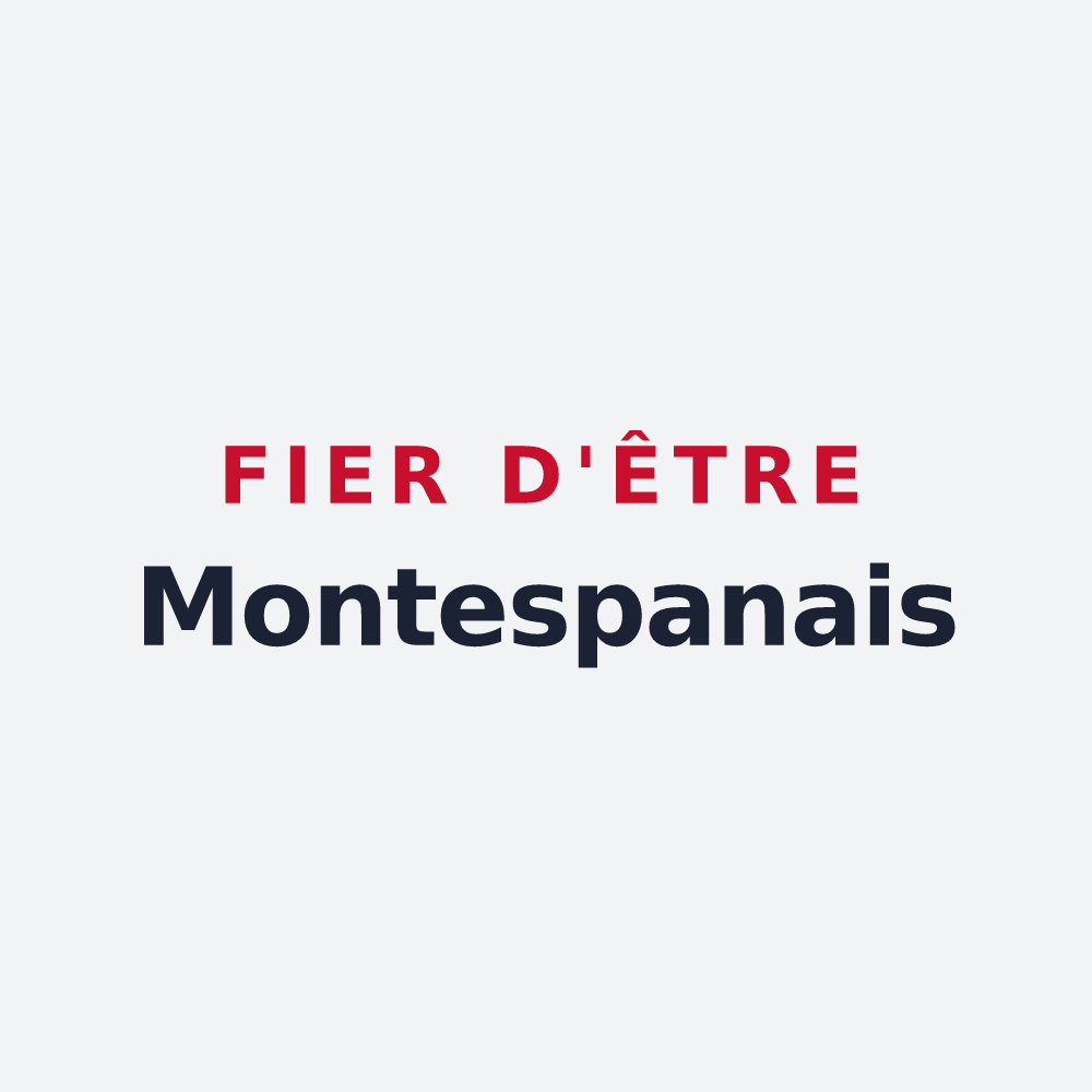 Poster « Fier d'être Montespanais » — design pour Montespan