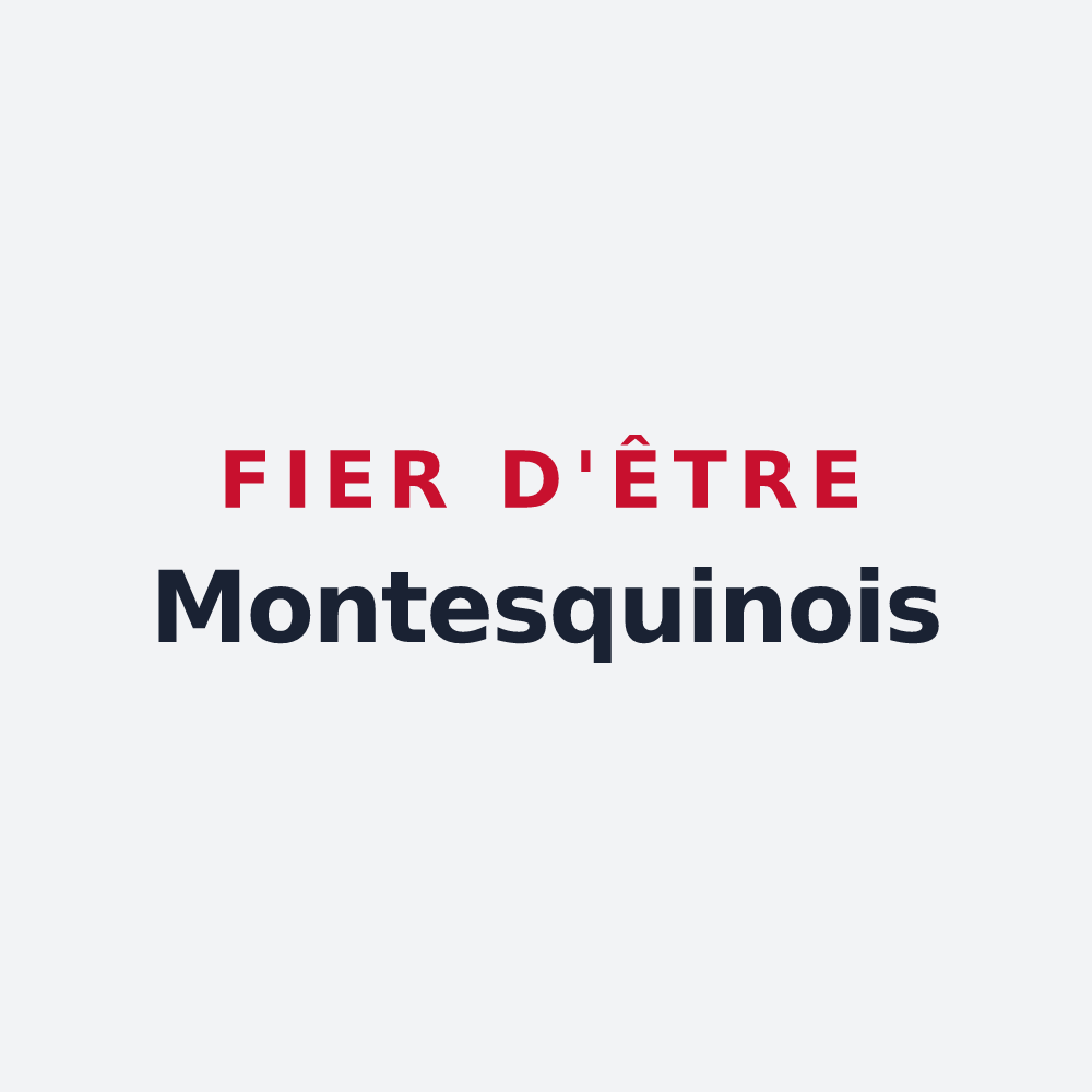 Poster « Fier d'être Montesquinois » — design pour Montesquieu