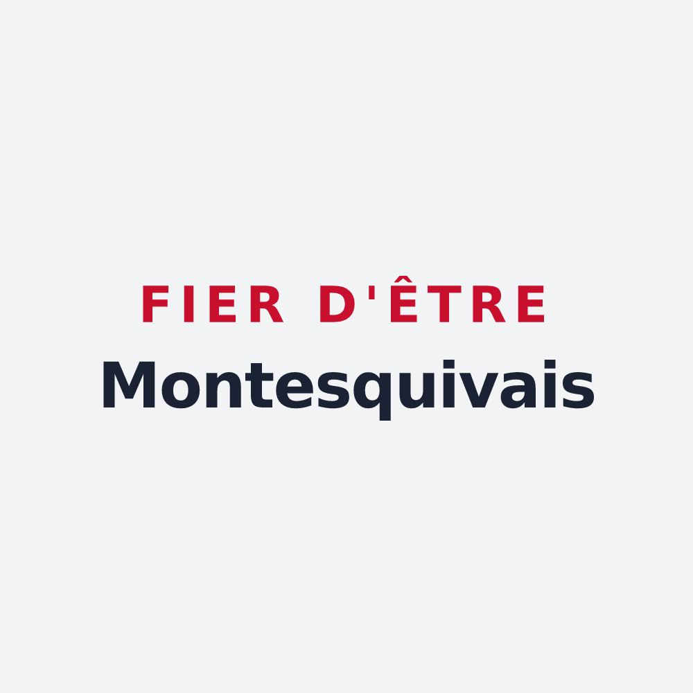 Poster « Fier d'être Montesquivais » — design pour Montesquieu-Avantès