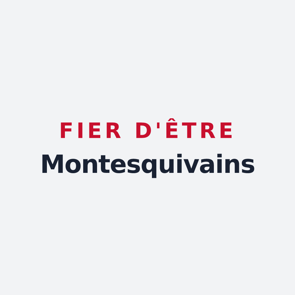 Poster « Fier d'être Montesquivains » — design pour Montesquieu-Guittaut