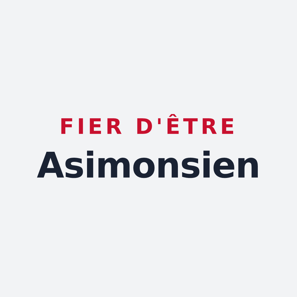 Poster « Fier d'être Asimonsien » — design pour Montézic