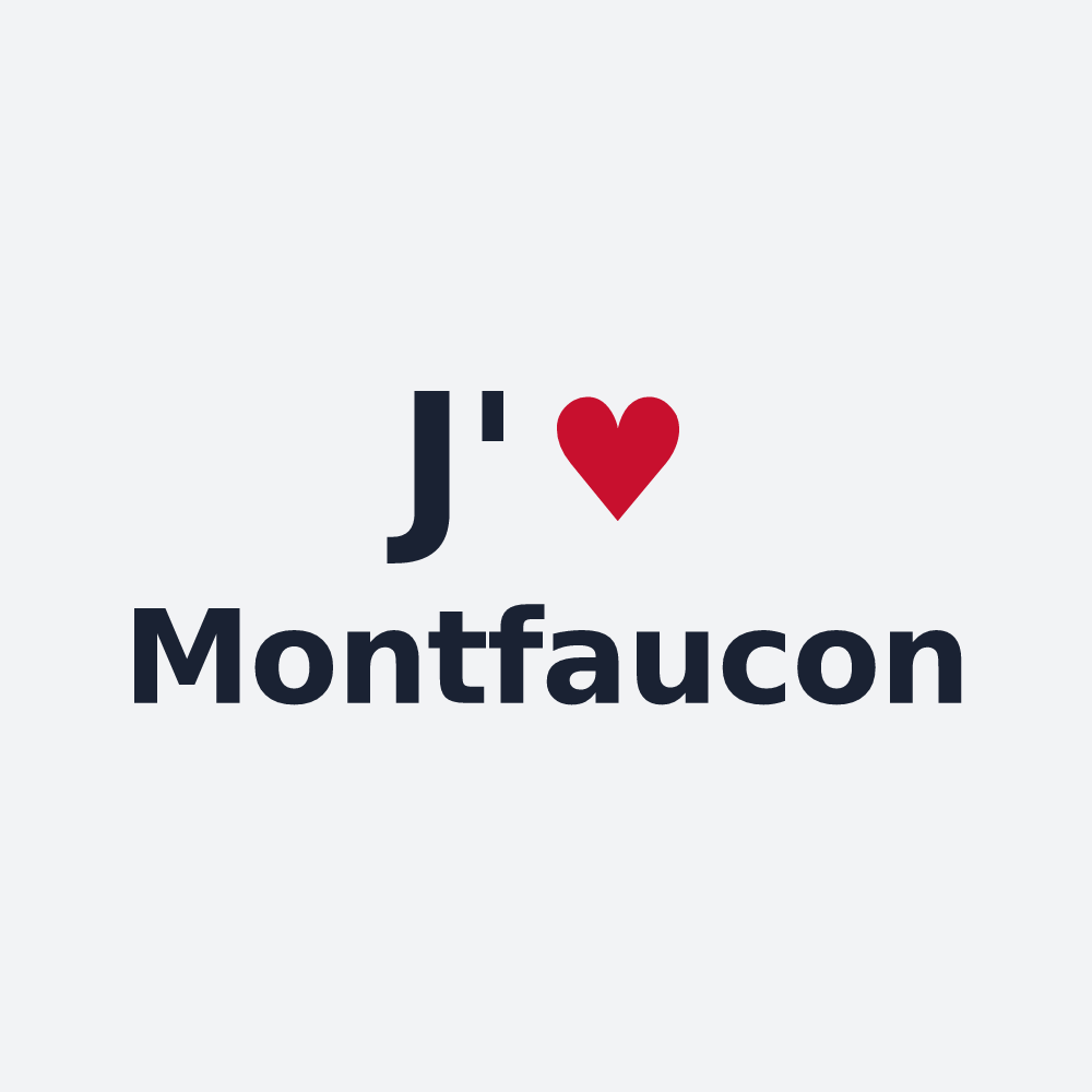 Poster personnalisé Montfaucon — design J'aime Montfaucon