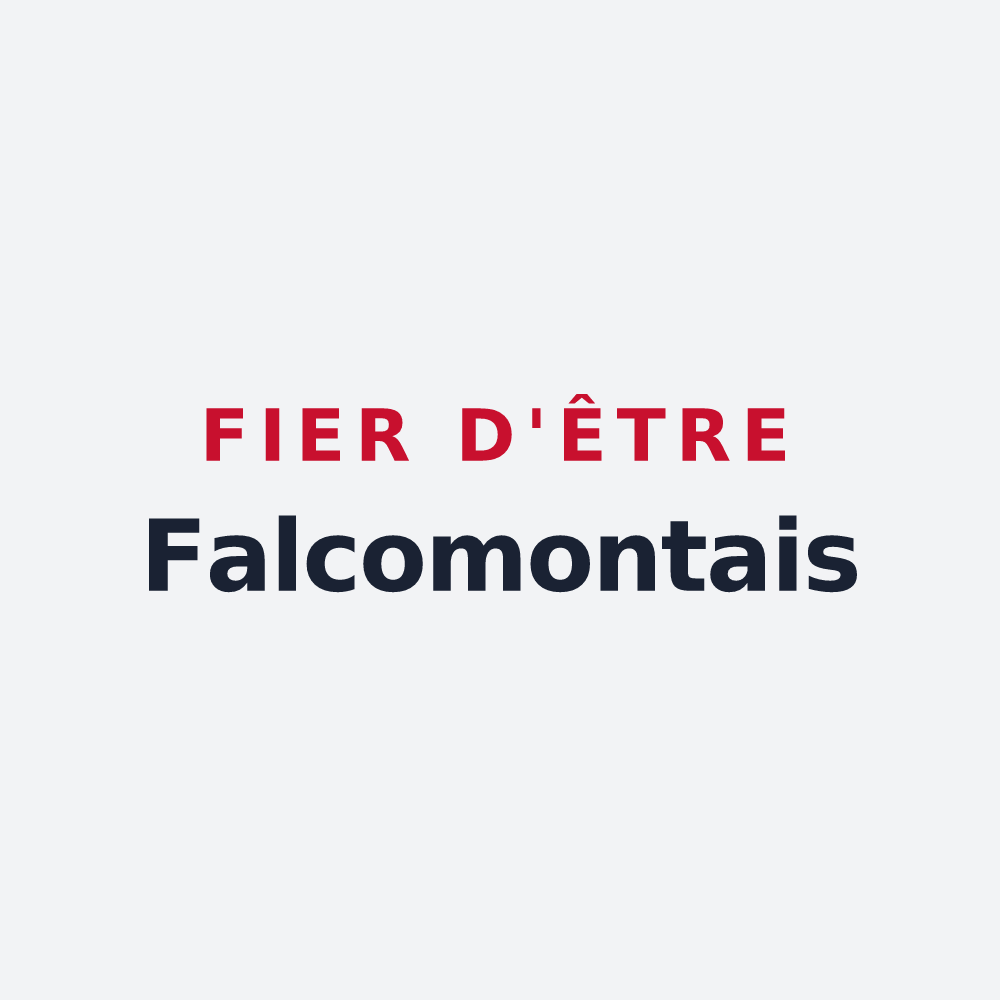 Poster « Fier d'être Falcomontais » — design pour Montfaucon
