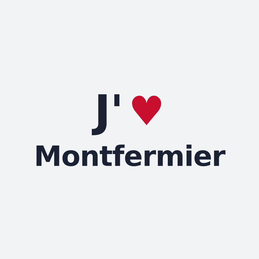 Poster personnalisé Montfermier — design J'aime Montfermier