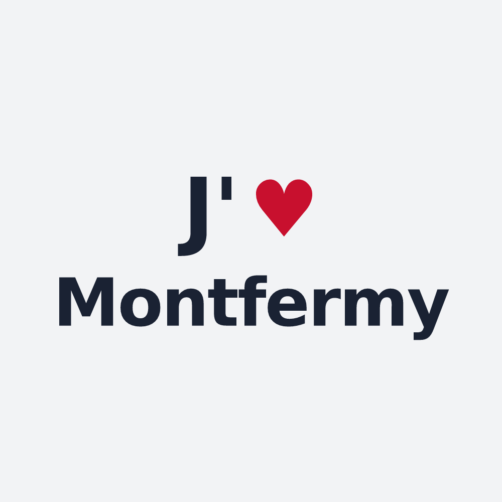 Poster personnalisé Montfermy — design J'aime Montfermy