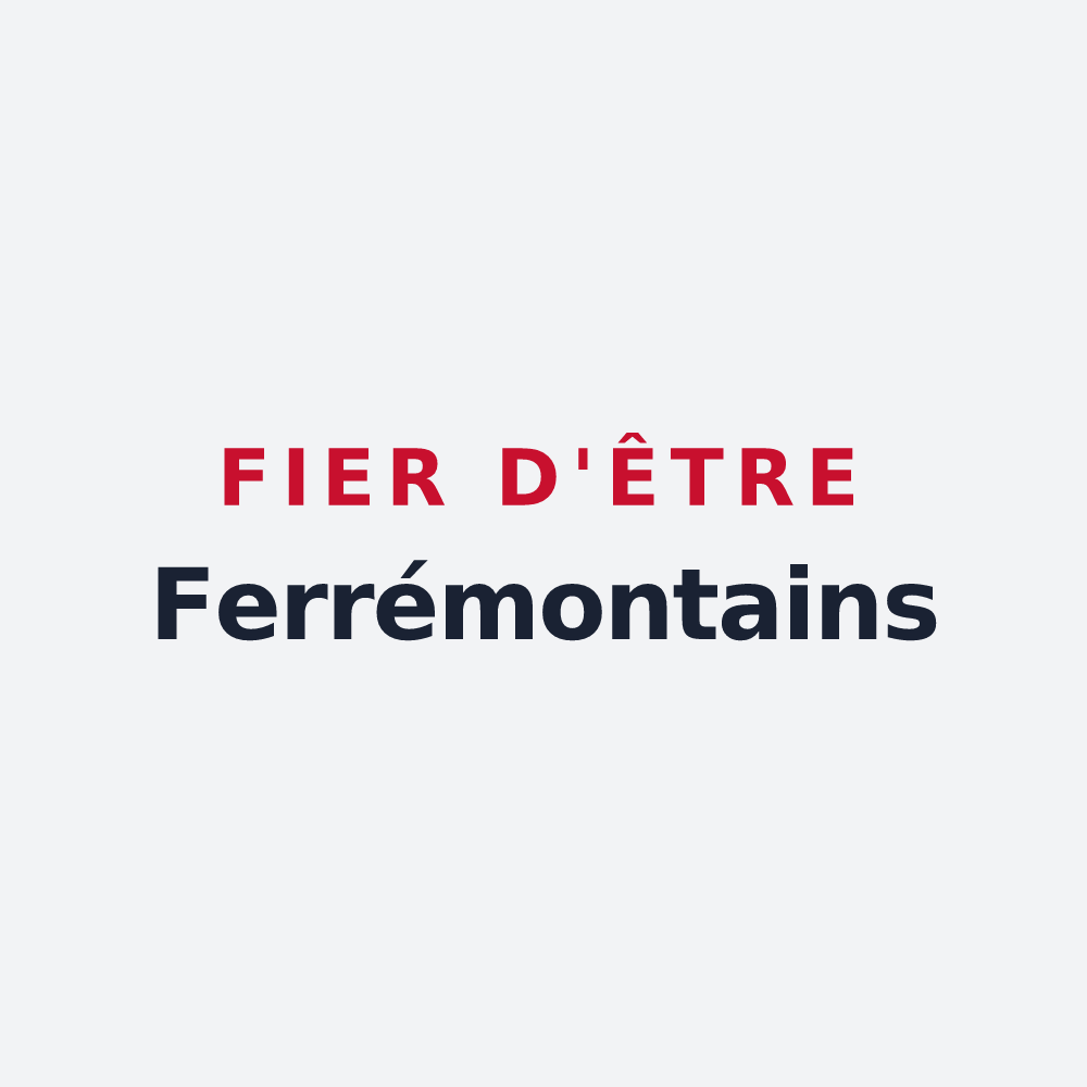 Poster « Fier d'être Ferrémontains » — design pour Montferrand-la-Fare