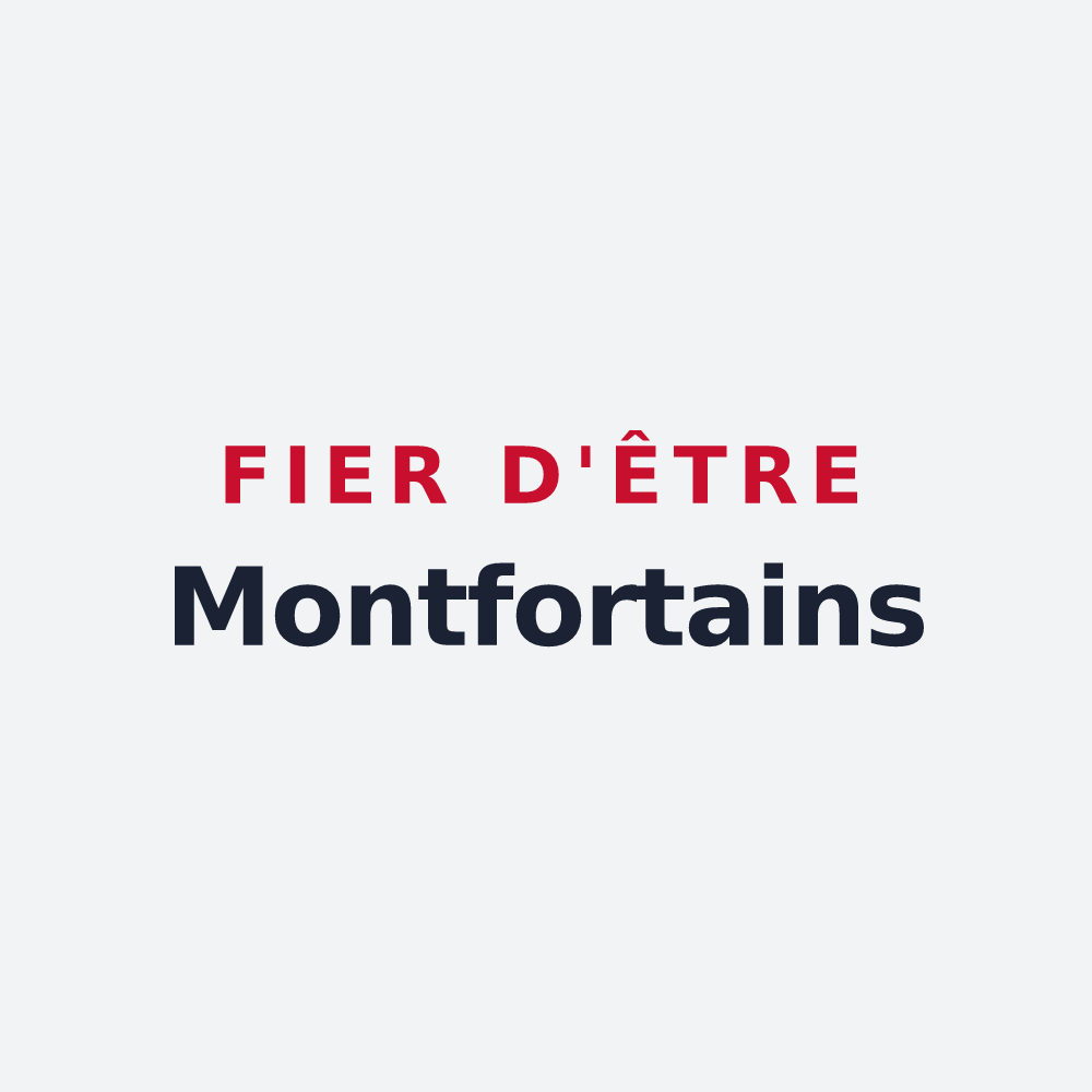 Poster « Fier d'être Montfortains » — design pour Montfort