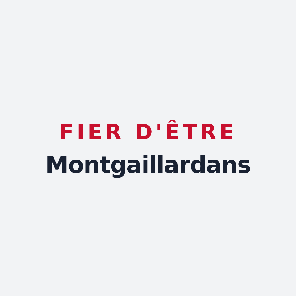 Poster « Fier d'être Montgaillardans » — design pour Montgaillard-de-Salies
