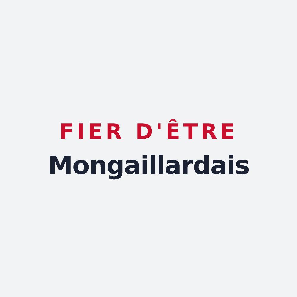 Poster « Fier d'être Mongaillardais » — design pour Montgaillard-en-Albret