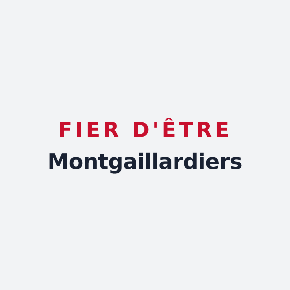 Poster « Fier d'être Montgaillardiers » — design pour Montgaillard-sur-Save
