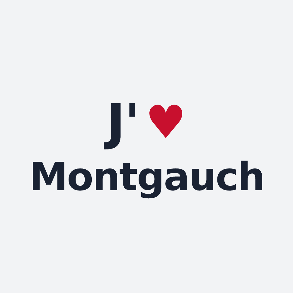 Poster personnalisé Montgauch — design J'aime Montgauch