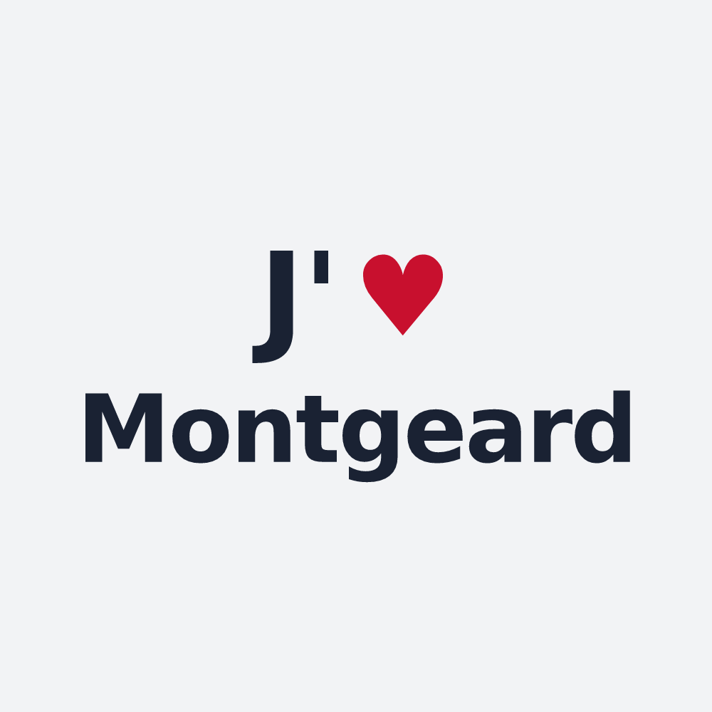 Poster personnalisé Montgeard — design J'aime Montgeard