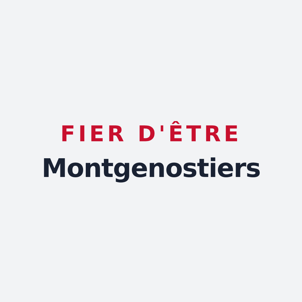 Poster « Fier d'être Montgenostiers » — design pour Montgenost