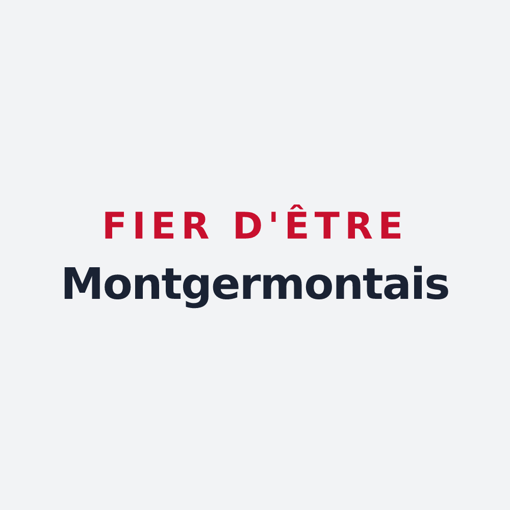 Poster « Fier d'être Montgermontais » — design pour Montgermont