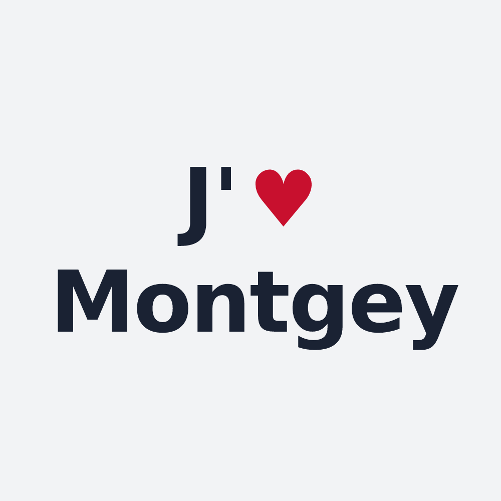 Poster personnalisé Montgey — design J'aime Montgey